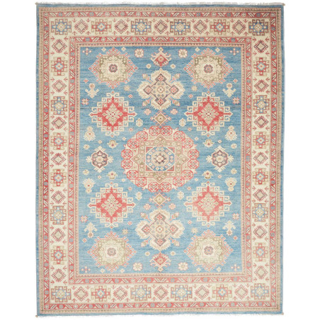 Rug Kazak Afghanistan 174x228 Sky Blue Cream Be