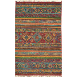 Rug Samarkand Pakistan 100x159 Burgundy Red Tur