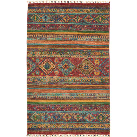 Rug Samarkand Pakistan 100x159 Burgundy Red Tur