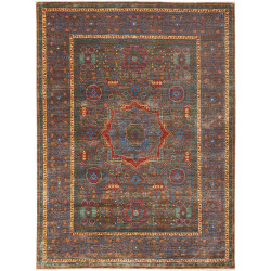 Rug Mamlouk Pakistan 156x205 Dark Brown Petrol