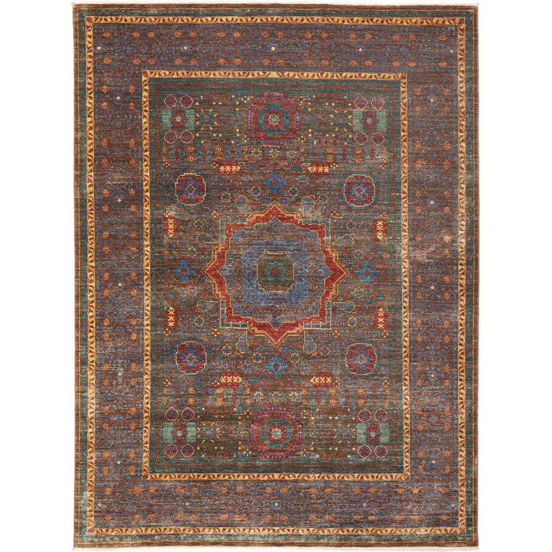 Rug Mamlouk Pakistan 156x205 Dark Brown Petrol