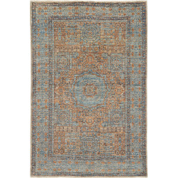 Rug Mamlouk Pakistan 99x152 Dust Blue Ocher Bro
