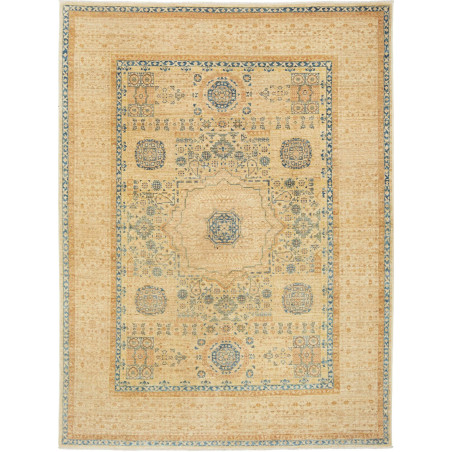 Rug Mamlouk Pakistan 145x196 Beige Blue Ocher