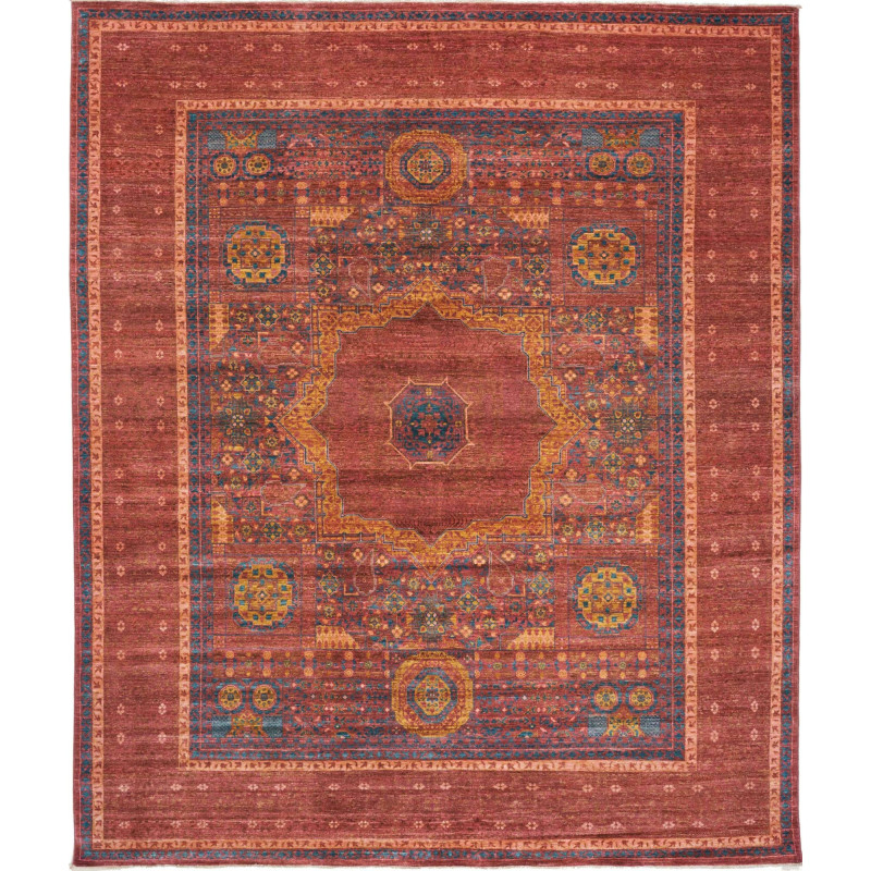 Rug Mamlouk Pakistan 246x293 Brick Red Blue Gol