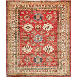Rug Kazak Fine Pakistan 260x312 Red Cream Blue