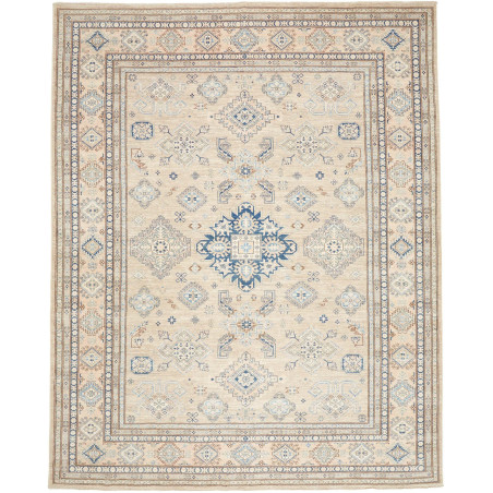Rug Kazak Fine Pakistan 247x308 Beige Blue Brow