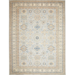 Rug Kazak Fine Pakistan 280x369 Sky Blue Beige