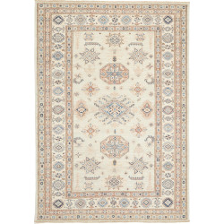 Rug Kazak Fine Pakistan 124x178 Cream Blue Terr