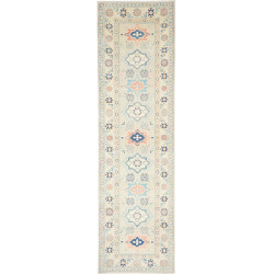 Rug Kazak Afghanistan 83x294 Cream Ivory Light