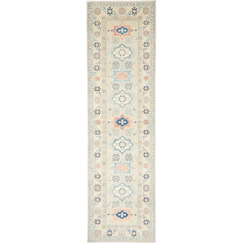 Rug Kazak Afghanistan 83x294 Cream Ivory Light