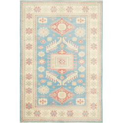 Rug Kazak Afghanistan 127x186 Sky Turquoise Cre