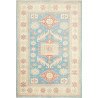 Rug Kazak Afghanistan 127x186 Sky Turquoise Cre