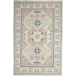 Rug Kazak Afghanistan 122x189 Cream Beige Paste
