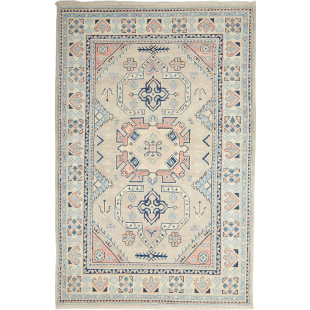 Rug Kazak Afghanistan 122x189 Cream Beige Paste