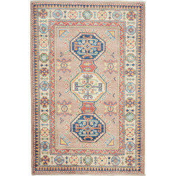 Rug Kazak Afghanistan 82x126 Antique Rose Navy