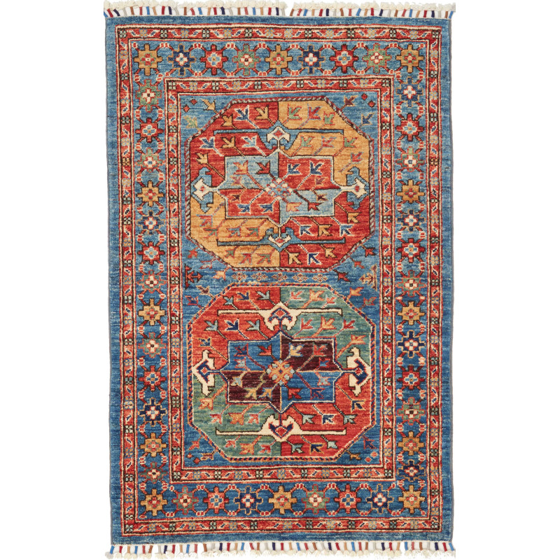 Rug Ziegler Fine Pakistan 80x122 Blue Red Gold