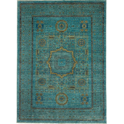 Rug Mamlouk Pakistan 173x243 Turquoise Gold Dar