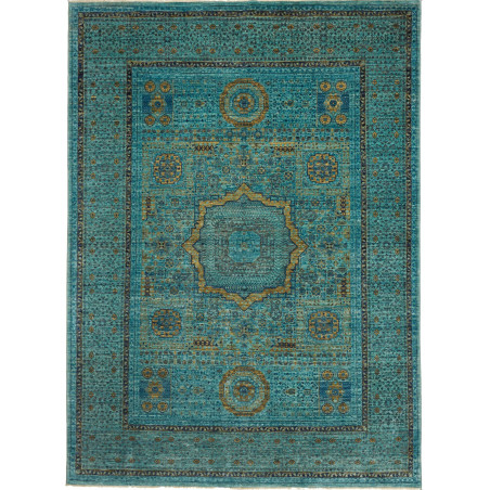 Rug Mamlouk Pakistan 173x243 Turquoise Gold Dar