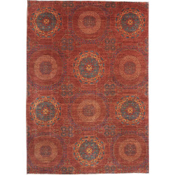 Rug Mamlouk Pakistan 170x228 Rust Red Teal Blue