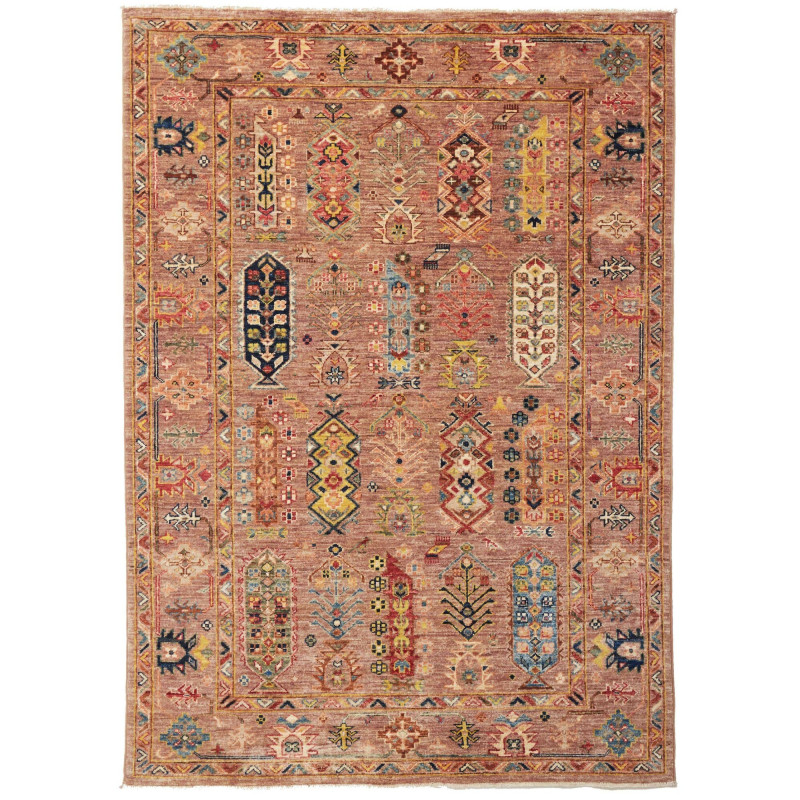Rug Tribal Pakistan 129x180 Terracotta Sapphire