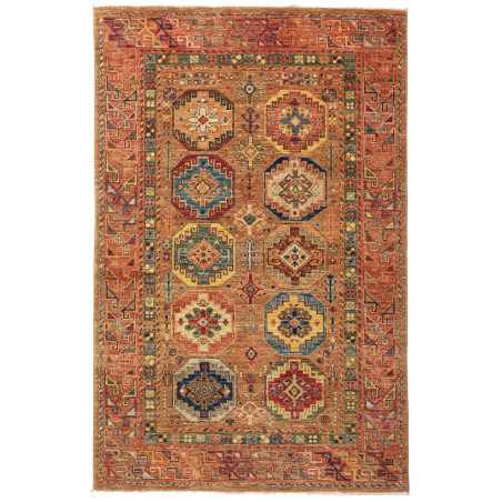 Rug Tribal Pakistan 122x190 Terracotta Blue Red