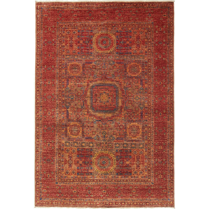 Rug Mamlouk Pakistan 125x181 Brick Red Cobalt B