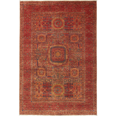 Rug Mamlouk Pakistan 125x181 Brick Red Cobalt B