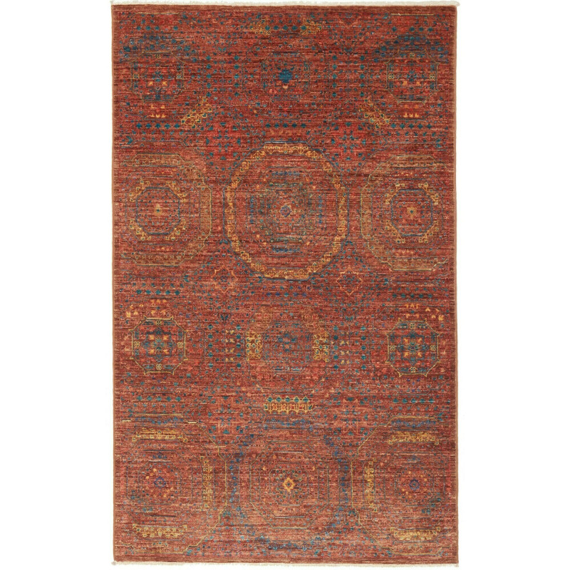 Rug Mamlouk Pakistan 99x159 Terracotta Red Petr
