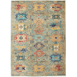 Rug Tribal Pakistan 149x206 Teal Blue Red Yello