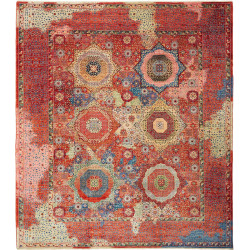 Rug Mamlouk Pakistan 253x287 Red Cream Blue Gol