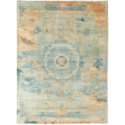 Rug Mamlouk Pakistan 150x202 Aqua Blue Teal Bei