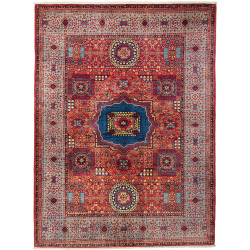 Rug Mamlouk Pakistan 146x198 Red Blue Light Blu