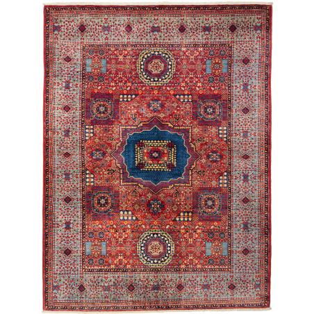 Rug Mamlouk Pakistan 146x198 Red Blue Light Blu