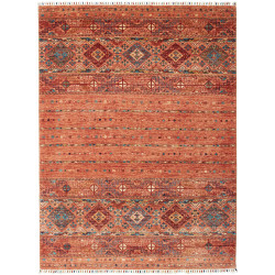 Rug Rubin Pakistan 150x202 Terracotta Orange Bl