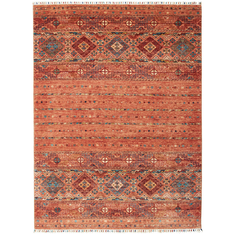 Rug Rubin Pakistan 150x202 Terracotta Orange Bl