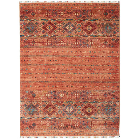 Rug Rubin Pakistan 150x202 Terracotta Orange Bl