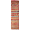 Rug Samarkand Pakistan 80x304 Brick Red Aqua Bl