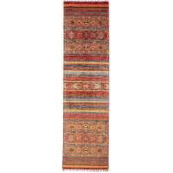 Rug Samarkand Pakistan 82x294 Red Terracotta Bl