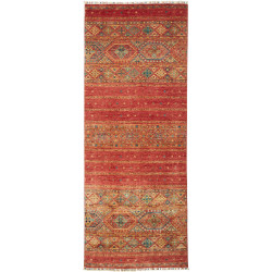 Rug Rubin Pakistan 122x307 Earth Red Gold Turqu