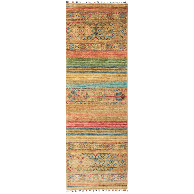 Rug Rubin Pakistan 79x251 Beige Gold Red Green