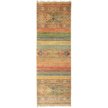 Rug Rubin Pakistan 79x251 Beige Gold Red Green