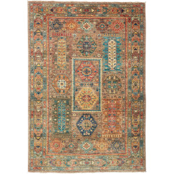 Rug Tribal Pakistan 126x181 Brown Orange Teal Y