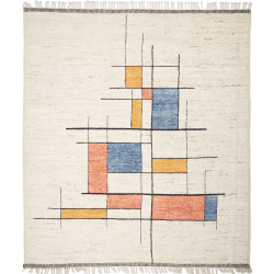 Rug Gabbeh Marrakech Pakistan 265x297 Cream Blu