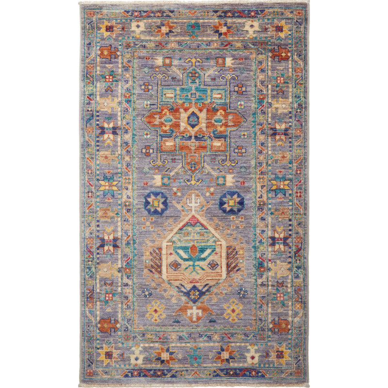 Rug Tribal Pakistan 78x127 Purple Grey Orange T