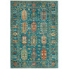 Rug Tribal Pakistan 96x137 Teal Burnt Orange Go