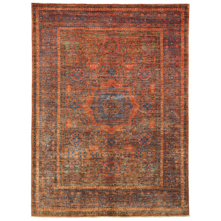 Rug Mamlouk Pakistan 148x200 Rust Indigo Blue P