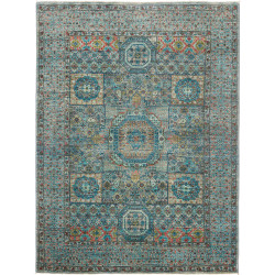 Rug Mamlouk Pakistan 148x199 Aqua Teal Celadon