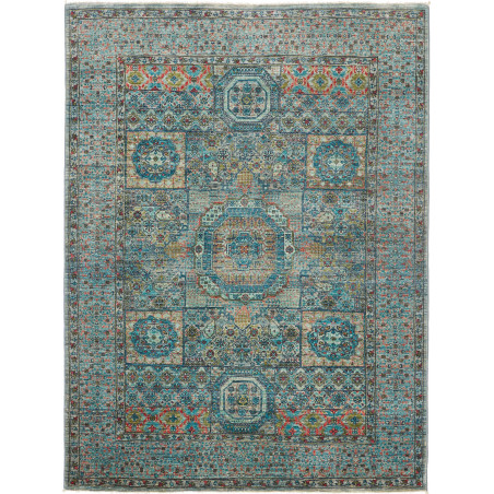 Rug Mamlouk Pakistan 148x199 Aqua Teal Celadon
