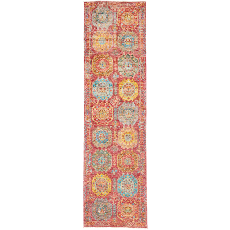 Rug Tribal Pakistan 75x278 Burnt Red Orange Och