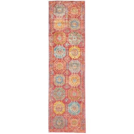 Rug Tribal Pakistan 75x278 Burnt Red Orange Och